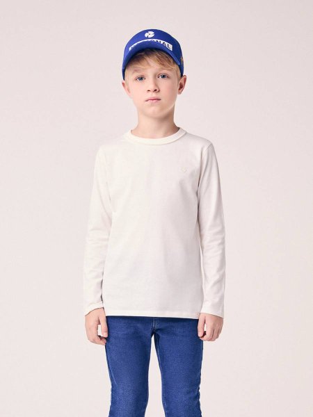 Camiseta Menino Youccie Infantil Off White Básica