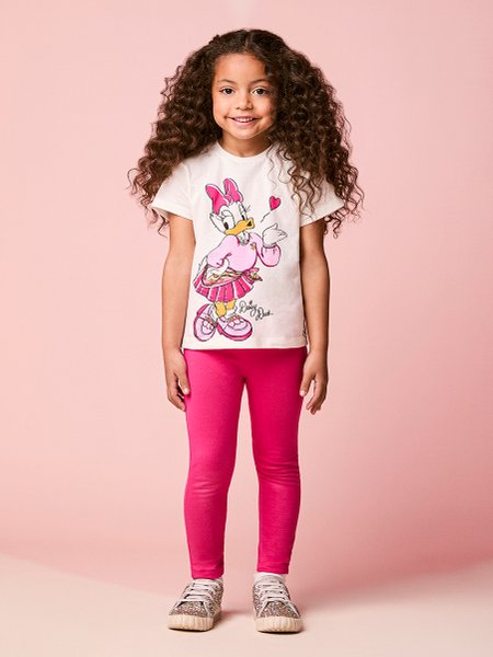 Conjunto Infantil Menina Pink da Daisy Duck