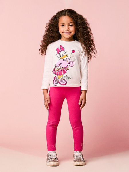 Conjunto Infantil Menina Manga Longa da Daisy Duck