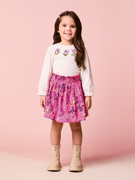 Conjunto Infantil Menina Manga Longa da Daisy Duck