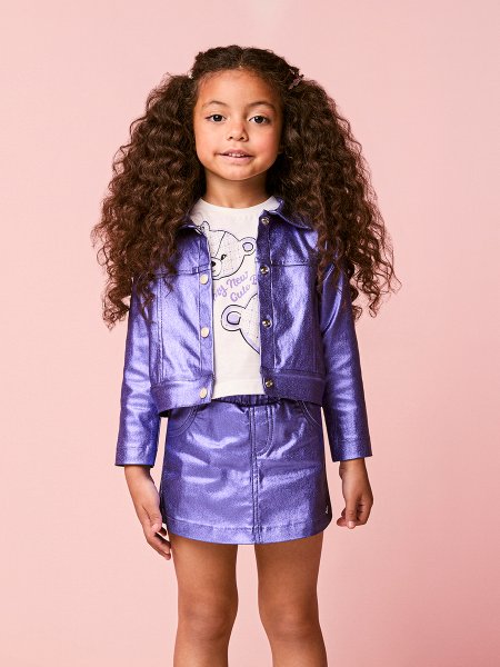 Jaqueta Menina Bengaline Infantil Metalizada