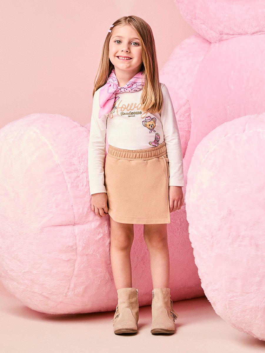 mimi❣️ Conjunto Infantil Menina de Ursinha com Cinto