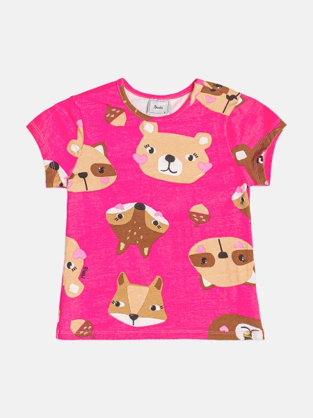 Blusa Infantil Menina Bimbi de Bichinhos