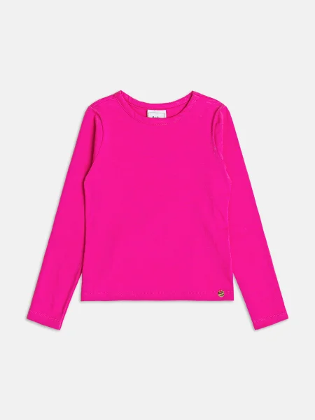 Blusa Infantil Menina Bimbi Manga Longa Básica