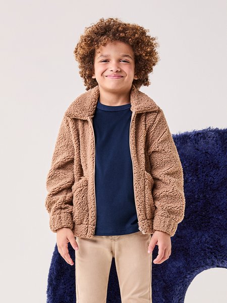 Jaqueta Infantil Menino Bimbi Teddy com Bolsos