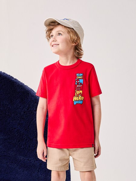 Camiseta Infantil Menino Bimbi Hero Vibes Marvel