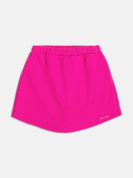 Short Saia Infantil Menina Bimbi de Moletom Pink