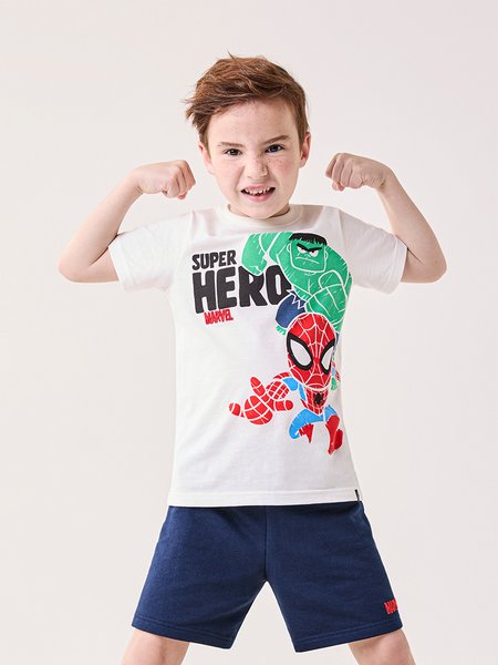 Conjunto Infantil Menino Bimbi Super Hero Marvel