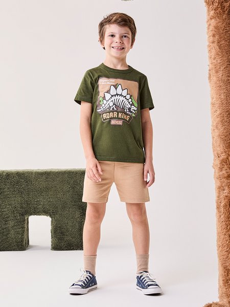 Conjunto Infantil Menino Bimbi Esqueleto do Dino