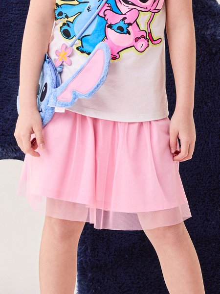 Saia Infantil Menina Bimbi Tutu Rosa Baby