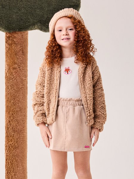 Jaqueta Infantil Menina Bimbi Teddy