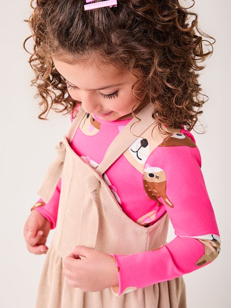 Blusa Infantil Menina Bimbi Manga Longa de Bichinhos