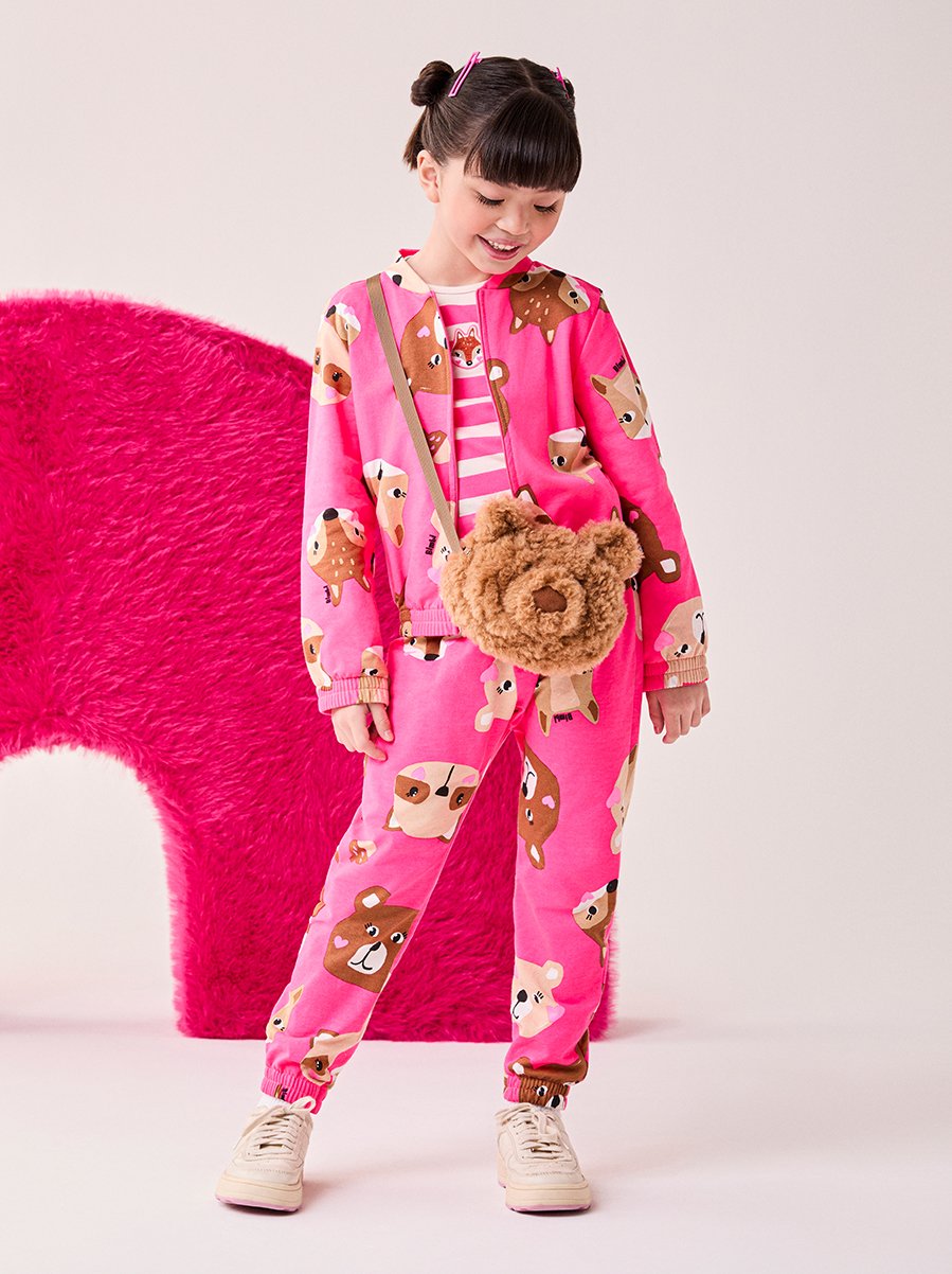 Conjunto Infantil Menina Bimbi Pink de Bichinhos