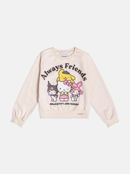 Casaco Infantil Menina de Moletom da Hello Kitty