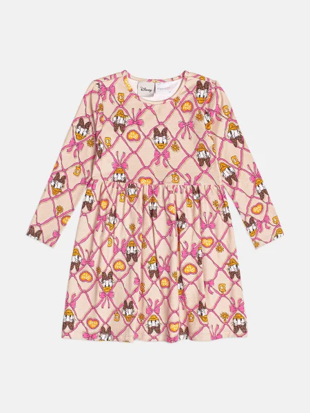 Vestido Infantil Menina com Laços da Daisy Duck