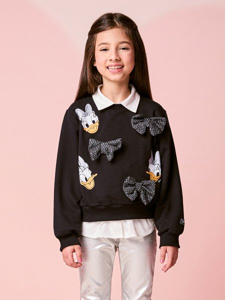 Casaco Infantil Menina da Daisy com Laços