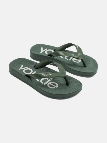 Chinelo Flip Menino Verde Militar
