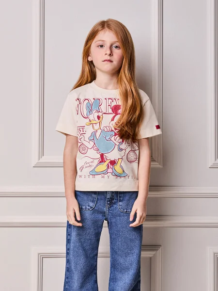 Blusa Infantil Menina Animê da Minnie e Daisy Duck