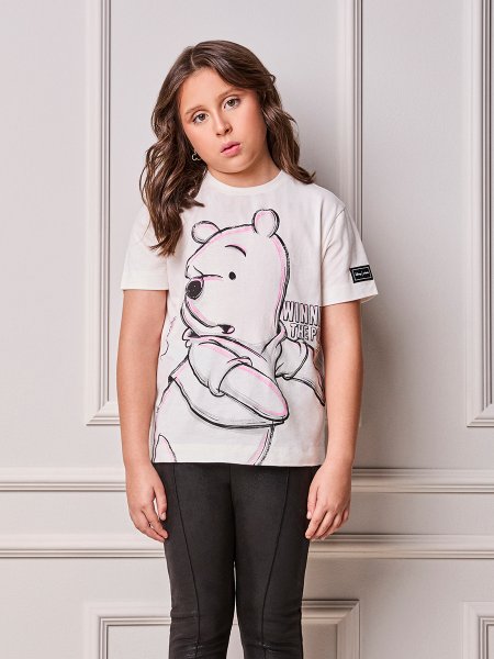Blusa Infantil Menina Animê do Ursinho Pooh