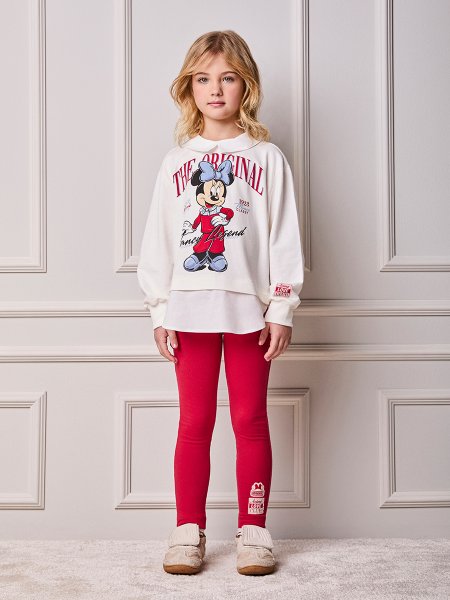 Conjunto Infantil Menina Animê de Moletom da Minnie