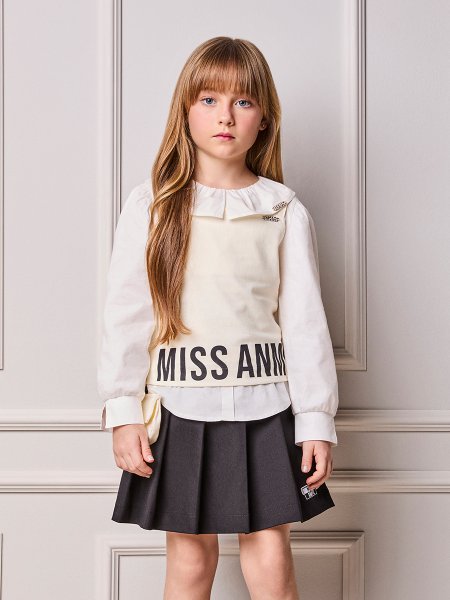 Conjunto Infantil Menina Animê Miss ANM com Bolsinha