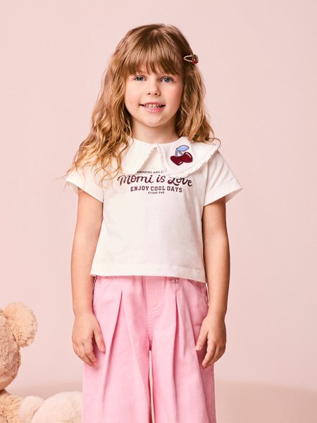 Blusa Menina Infantil em Tricoline de Cerejinha