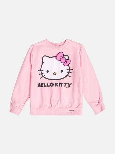 Casaco Infantil Menina de Moletom da Hello Kitty