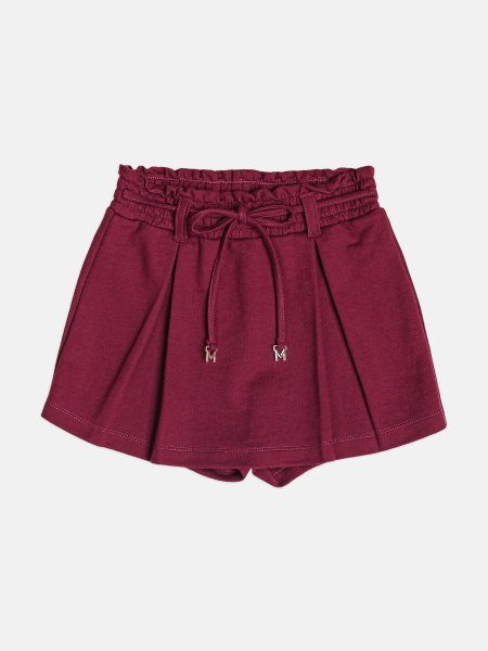 Short Menina Saia Infantil Vermelha com Pingente