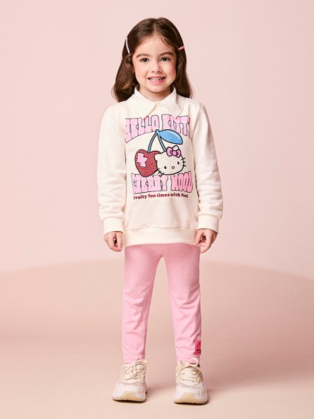 Conjunto Infantil Menina de Moletom da Hello Kitty com Strass
