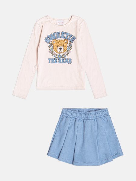 Conjunto Infantil Menina de Ursinha com Strass