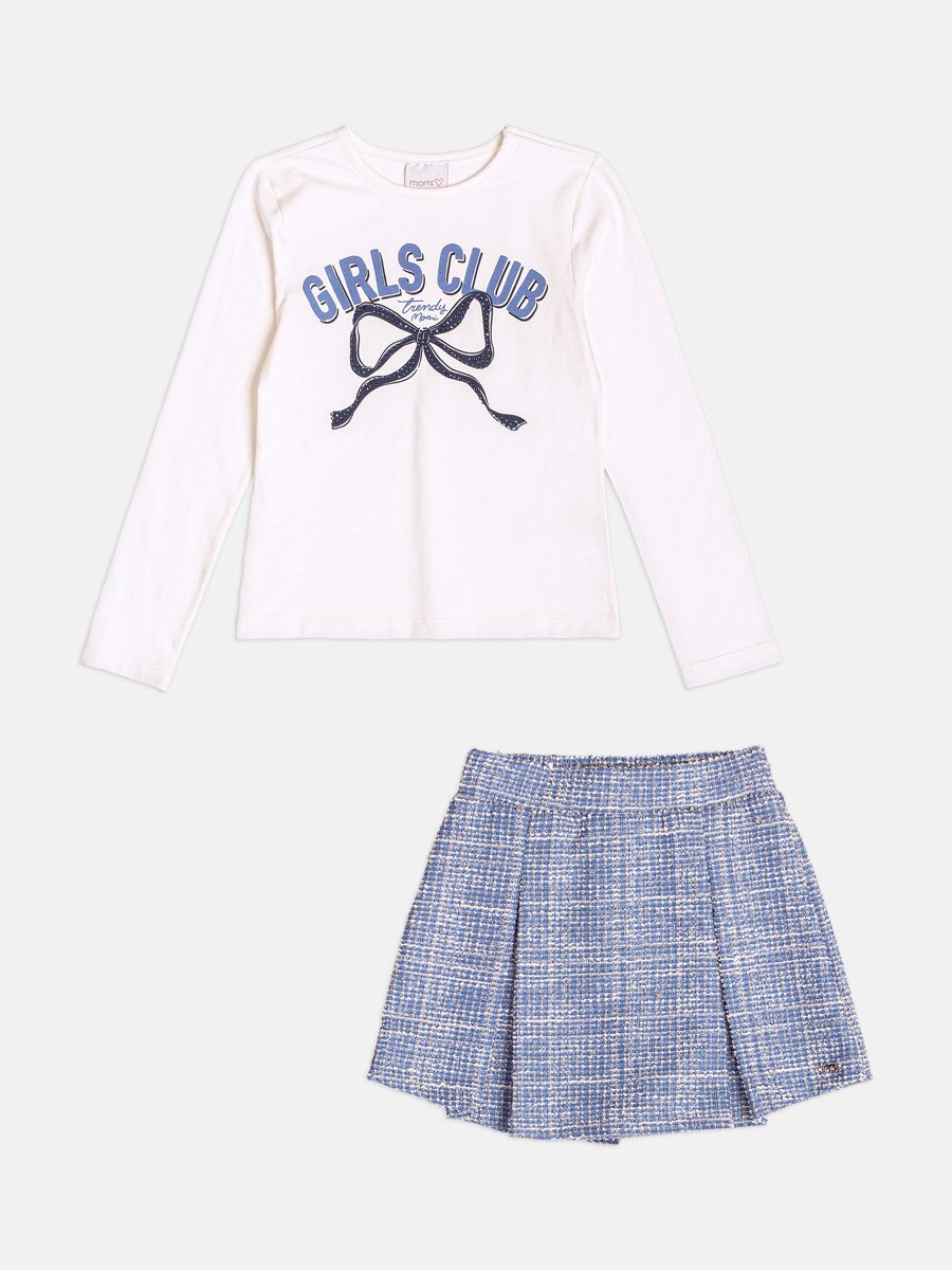 Conjunto Infantil Menina de Lacinho com Strass