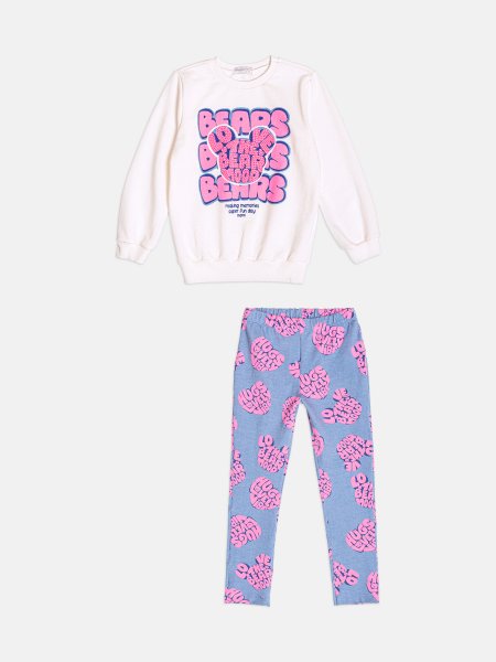 Conjunto Infantil Menina de Moletom Neon de Bear Cool