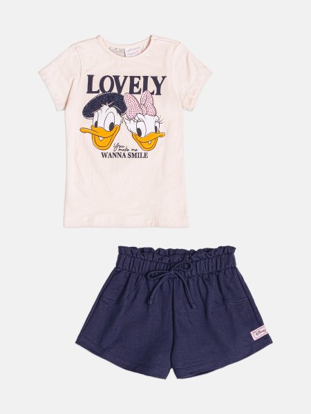 Conjunto Infantil Menina Manga Curta da Daisy e Donald