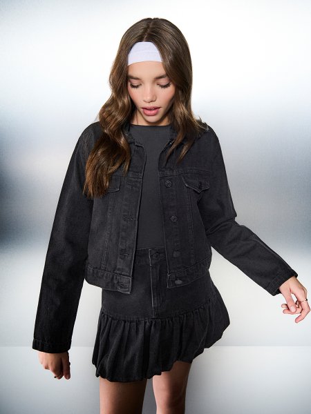 Jaqueta Feminina Authoria Jeans com Recortes