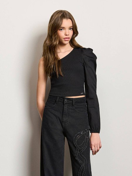 Blusa Feminina Authoria com Manga Bufante