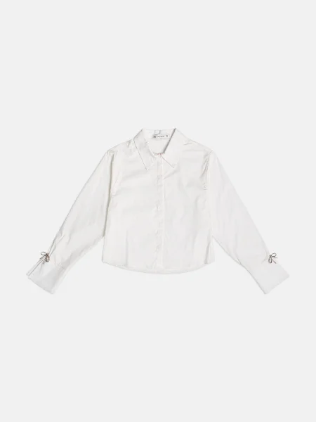 Camisa Feminina Authoria com Laços de Metal