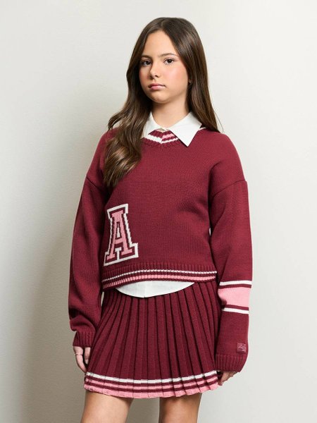 Casaco Feminino Authoria College de Tricot