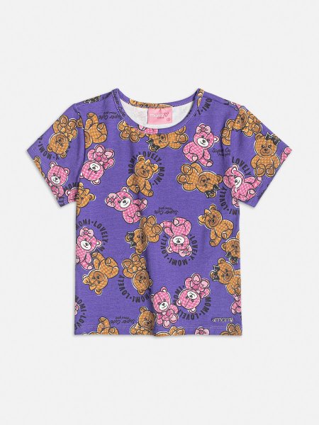 Blusa Manga Longa com Ursinhos