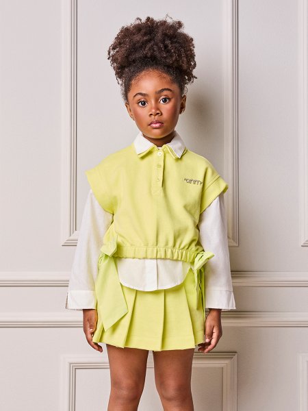 Conjunto Infantil Menina Animê Polo com Máxi Laços
