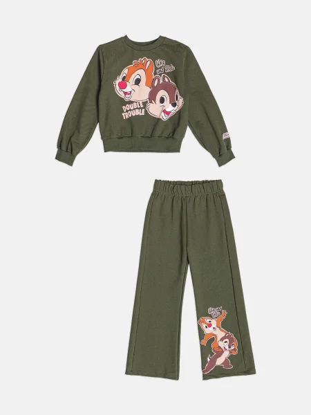 Conjunto Infantil Menina de Moletom do Tico e Teco