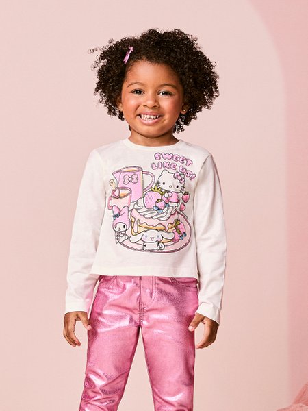 Blusa Menina Infantil da Hello Kitty e Amigos