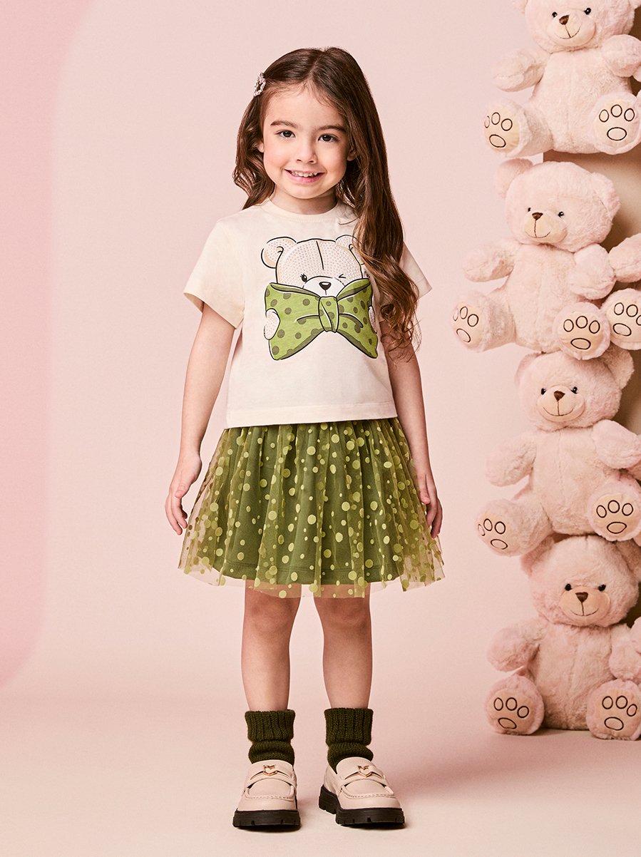 minimini☆です¨̮ )/ Momi Mini – Roupa Infantil Feminina - Momi