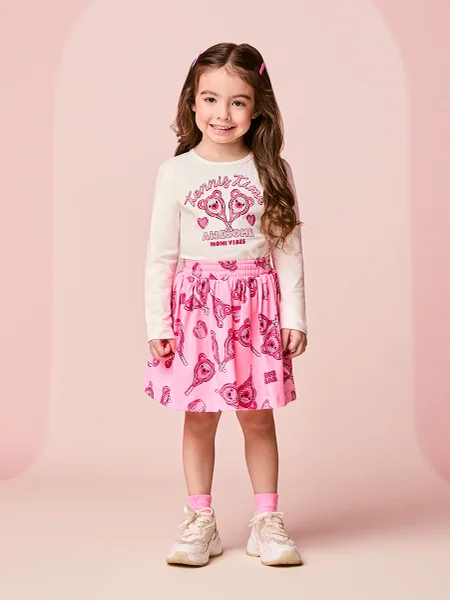 Conjunto Infantil Menina Manga Longa de Tennis Time