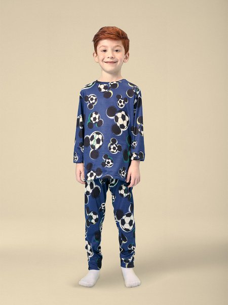 Pijama Menino Youccie Infantil Copa Soccer Disney