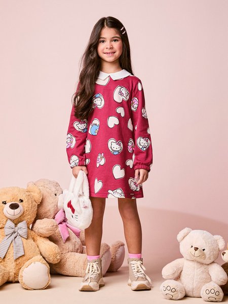 Vestido Infantil Menina da Hello Kitty com Golinha