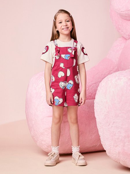 Jardineira Menina Infantil da Hello Kitty