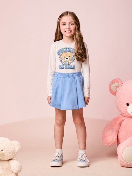 Conjunto Infantil Menina de Ursinha com Strass