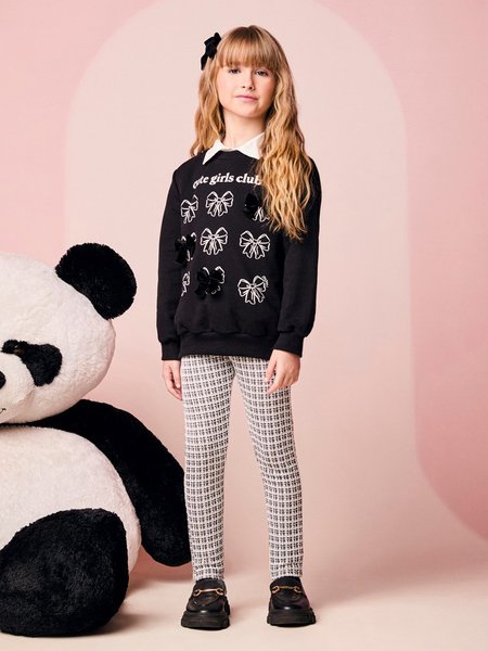 Conjunto Infantil Menina com Lacinhos de Veludo