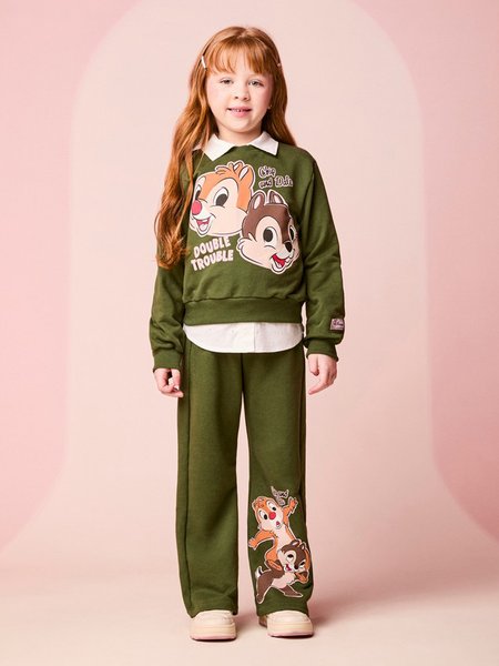 Conjunto Infantil Menina de Moletom do Tico e Teco