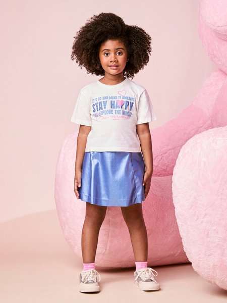 Conjunto Infantil Menina Stay Happy com Strass
